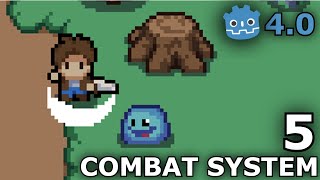 How to Create a COMBAT SYSTEM in Godot 4 step by step [upl. by Lenej]