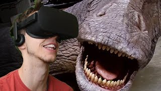 CLOSE ENCOUNTER WITH APATOSAURUS  Jurassic World Apatosaurus  Oculus VR [upl. by Centeno]