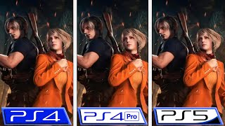 Resident Evil 4 Remake  PS4  PS4 Pro  PS5  Final Graphics Comparison [upl. by Isadore]