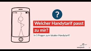 Welcher Handytarife passt zu mir In 5 Fragen zum passenden Tarif [upl. by Reilly]