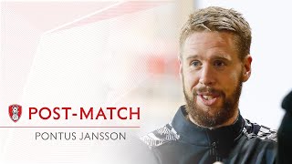 PostMatch  Pontus Jansson on Rotherham victory [upl. by Notpmah]