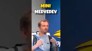 Mini Medvedev at US Open 2024 🤣 shorts tennis usopen [upl. by Ttevy]