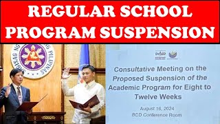 REGULAR SCHOOL PROGRAM SUSPENSION DEPED LATEST ISSUES wildtvoregdeped depedlatestupdate news [upl. by Dempsey322]