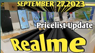 REALME PRICES UPDATE C51C30sC33sC53C55Realme1010Pro5G11Pro5G11Pro5G SEPTEMBER 2720Q3 [upl. by Yelats587]