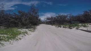 Bribie Island northern access track from the beach [upl. by Aronle]