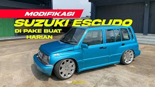 MODIFIKASI SUZUKI ESCUDO JLX JADI CAMPERVAN LOW BUDGET [upl. by Gillan]