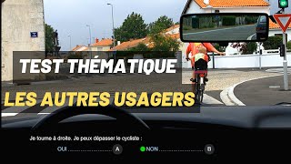 Test thématique  Les autres usagers de la route 125  Réussir le code de la route  Série 1 [upl. by Kathrine]