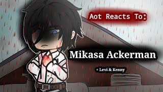 Aot React To Mikasa Gacha Club 14 Canon Ships [upl. by Hsirap475]