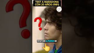 💎JOVEN MARADONA CON 20 AÑOS Y SU TEST EN EL PROGRAMA 300 MILLONES 1981 argentina boca futbol [upl. by Oirram]