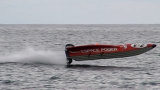 Bateau de Course Offshore Solenzara en corse 2010 championnat du monde [upl. by Annawad]