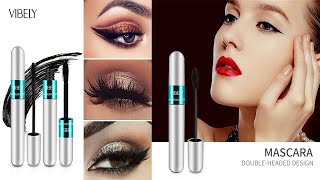 Rimel VIBELY 4D Silk Fiber Eyelash Mascara4d silk fiber eyelash mascaramascarasilk fiber mascara [upl. by Avla]