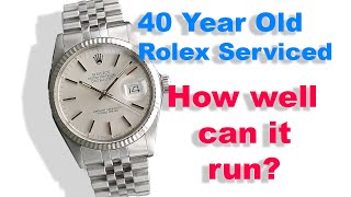 Servicing a Rolex Datejust from the 1980s [upl. by Cairns67]