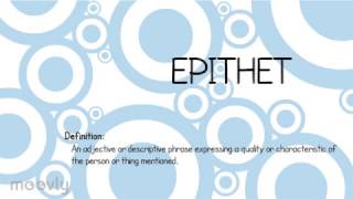 Epithets in Literature [upl. by Eimrots]