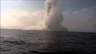 What a sea mine explosion looks like [upl. by Haraf]