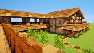 MINECRAFT TUTO  COMMENT FAIRE UNE ÉNORME MAISON EN BOIS [upl. by Reyaht270]