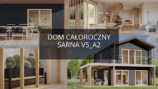 Dom całoroczny SARNA V5 A2  97 m2 [upl. by Ogait]