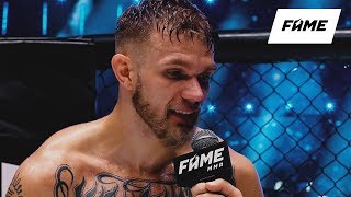 FAME MMA 5 Marcin Malczyński wywiad w oktagonie [upl. by Linad956]