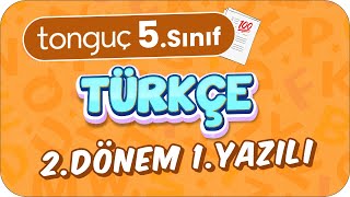 5Sınıf Türkçe 2Dönem 1Yazılıya Hazırlık 📑 2024 [upl. by Pepita]