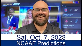 NCAAF Picks 10723 Saturday College Football Free Sports Betting Predictions  Week 6  2023 [upl. by Einhoj920]