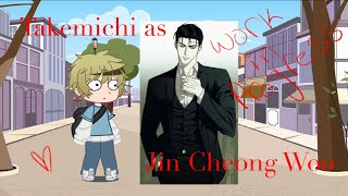 Kantou Manji react to Takemichi as Jin Cheong Woo  WIP [upl. by Hoffman]