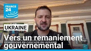 Remaniement gouvernemental en Ukraine démissions en cascade • FRANCE 24 [upl. by Vilhelmina]