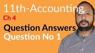 ICom Part 1 Accounting ch 4  Journal Question no 1 Inter part 1 Accounting [upl. by Brear]