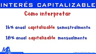 Interés compuesto capitalizable [upl. by Yanaton197]