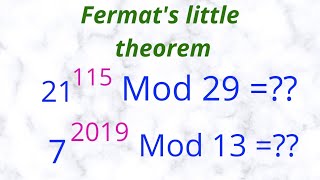 Solving Fermats Little Theorem The Easy Way😀 [upl. by Yltnerb]