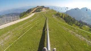 Braso Brandauer Sommerrodelbahn Pendolino Nassfeld 2017 POV Onride [upl. by Prudy]