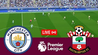 LIVE Manchester City vs Southampton Premier League 2425 Full Match  Video Game Simulation [upl. by Duaner]