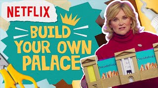 90s Icon Anthea Turner Builds Buckingham Palace  The Crown  Netflix [upl. by Llennej991]