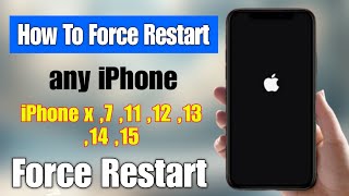 how to force restart iphone x 7 11 12 13 14 15  iphone ko force restart kaise kare  iPhone [upl. by Andi956]