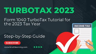 2024 TurboTax Tutorial for Form 1040  StepbyStep Guide amp Walkthrough for Tax Year 2023 [upl. by Gersham]