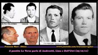 il pentito Lo Verso ex autista di Provenzano nomina Andreotti e DellUtri Parte1di2  25Ott2011 [upl. by Nairadas]