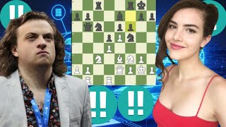 Felicitous chess game Hans Niemann vs Alexandra Botez 12 [upl. by Etterrag]