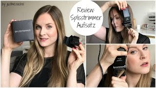 Review Spliss entfernen mit dem Splisstrimmer Aufsatz  justmerachel [upl. by Dihahs]