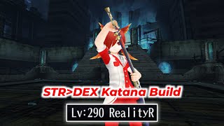 STR DEX Katana Build Level 290  Toram Online [upl. by Rodrique236]