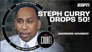 Steph Curry is the GREATEST PG to ever live Stephen A reacts to historic night 💪  NBA Countdown [upl. by Atalie]