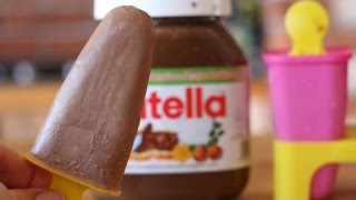 Domowy przepis na lody z nutelli lody czekoladowe na patyku Nutella popsicle [upl. by Wadleigh]