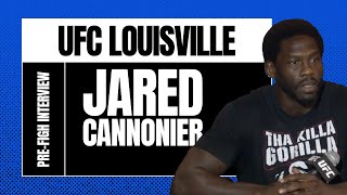 Jared Cannonier full UFC Louisville prefight media day interview [upl. by Letnuahc548]