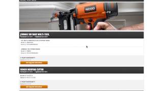 How to Register for the RIDGID Lifetime Service Agreement [upl. by Kilk]