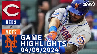 Mets vs Reds 462024  NY Mets Highlights  SNY [upl. by Woodhouse]