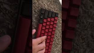 Red and black switches 60 mechanical keyboard unboxing keyboard tech shorts fyp [upl. by Anehta]