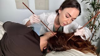 ASMR Real Person Scalp ExamHair Sounds Brushing SensationsWhisper Medical Role Play​⁠ivybasmr [upl. by Enos261]