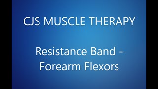 Resistance Band Forearm Flexors for Medial Epicondylitis Golfers Elbow [upl. by Bussy672]