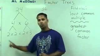 LCM GCF and Prime Factorization  Finding The LCM or GCF Using Factor Trees [upl. by Adaval806]