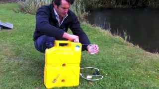 LIFESAVER Jerrycan Shower Attachment Demonstration [upl. by Dlarrej311]