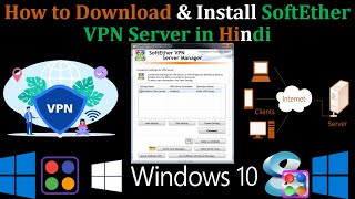 How to Download and Install Softether VPN Server in Hindi  Secure office Network  Server Setup [upl. by Lowney]