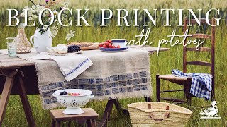 How To Get Started With Potato Printing On Fabric  Country Living UK [upl. by Bosson]