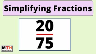 How to simplify the fraction 2075  2075 Simplified Form [upl. by Assiralk]